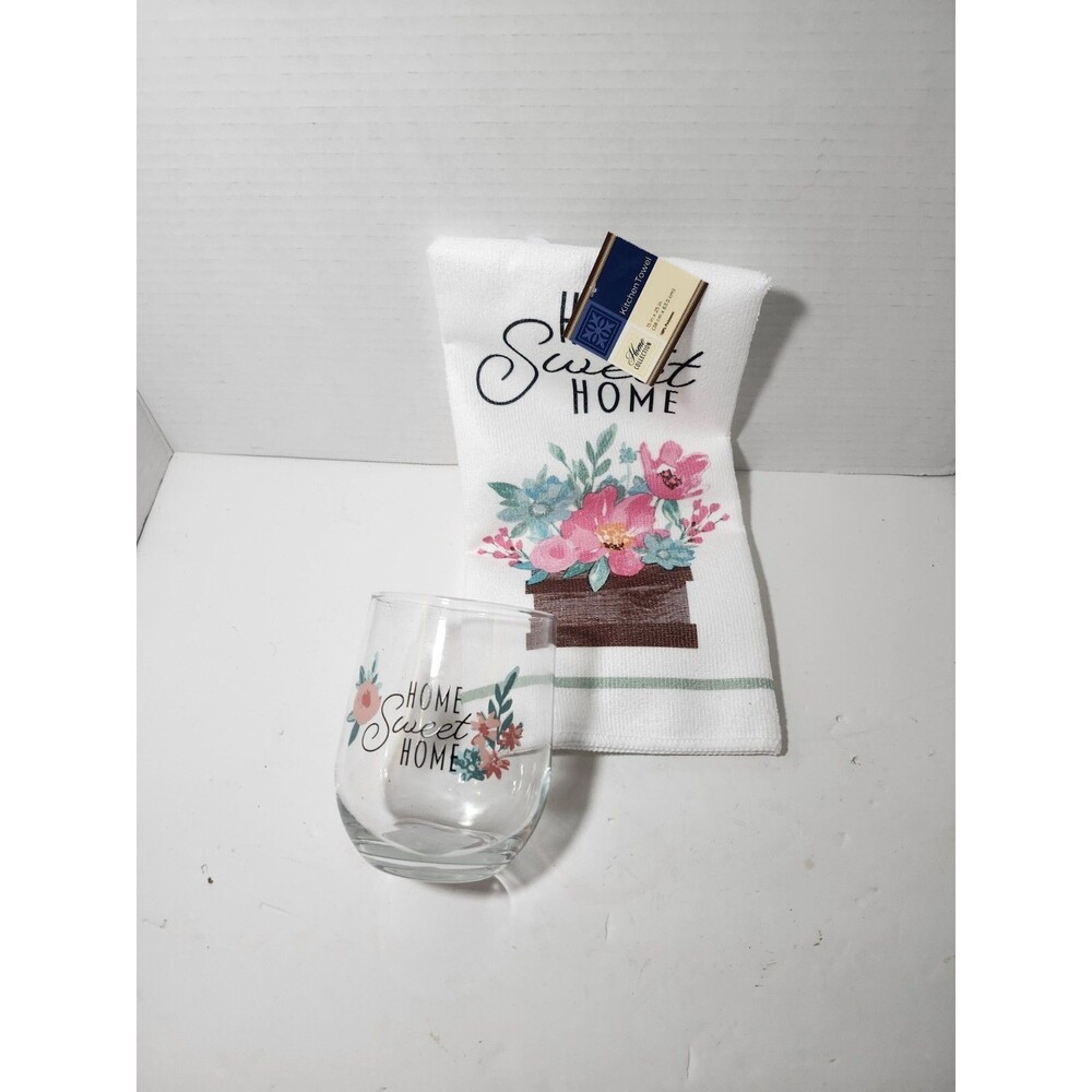 Home Sweet Home Kitchen Towel And Cup